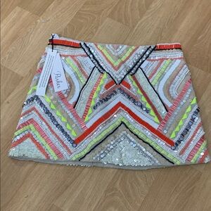 Parker Multicolor Sequin Mini Skirt